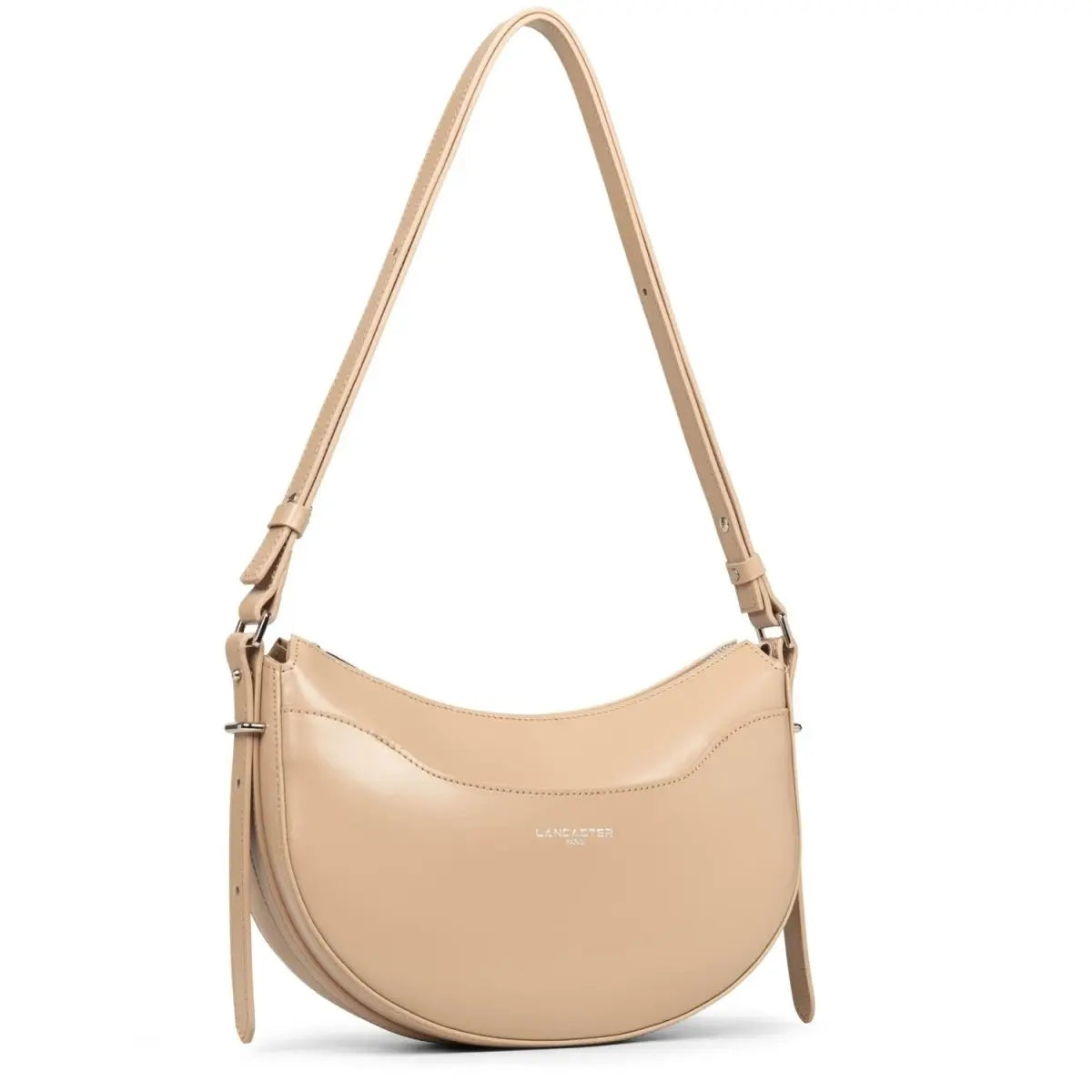 Sac demi lune Zippé Suave Ace Lancaster 433-28 Beige Foncé