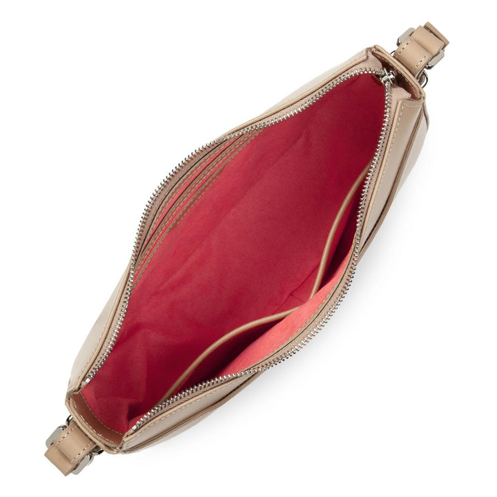 Lancaster Sac demi lune Zippé Suave Ace 433-28 Nude