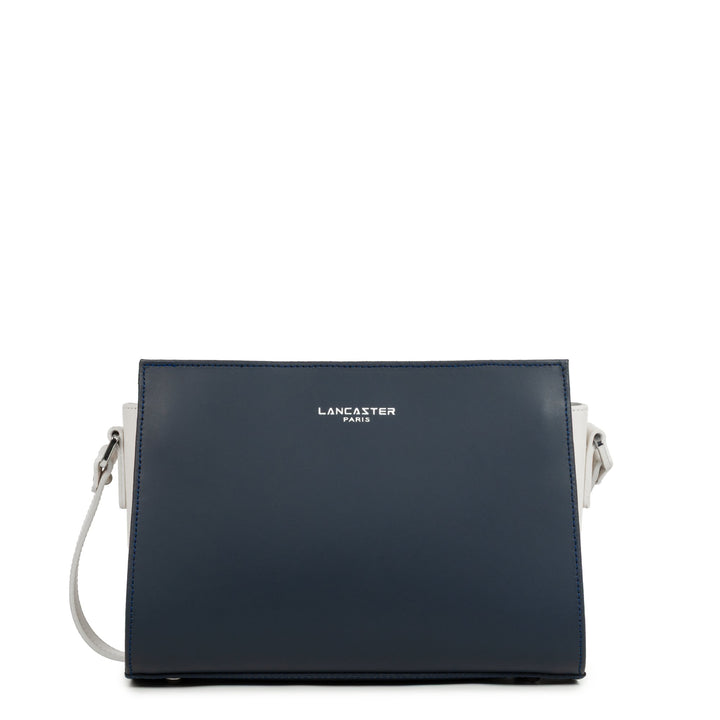 Lancaster Sac trotteur Zippée S Smooth 437-02 Bleu Foncé - Ecru