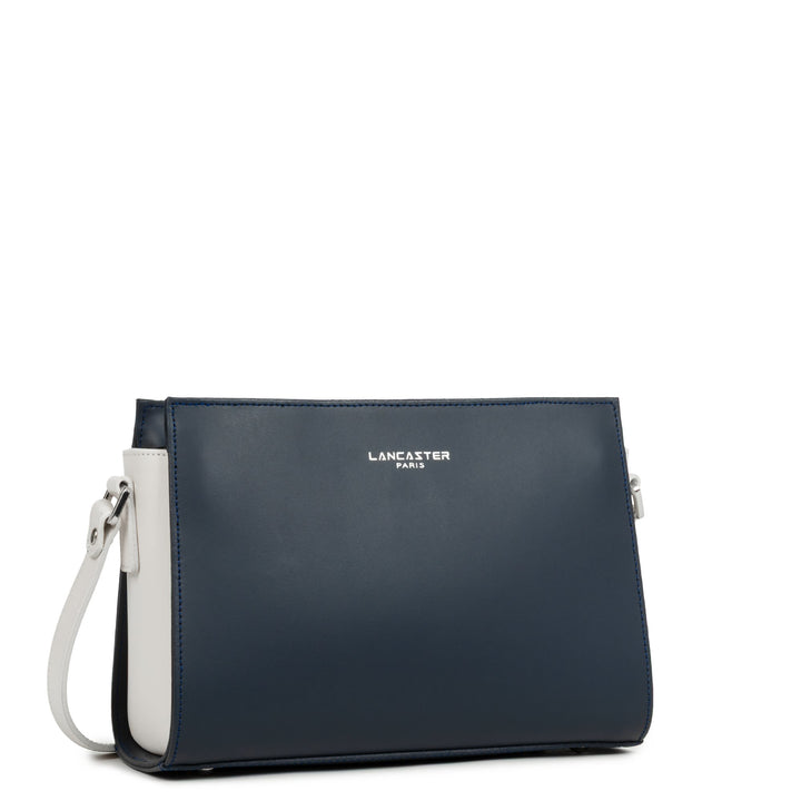 Lancaster Sac trotteur Zippée S Smooth 437-02 Bleu Foncé - Ecru