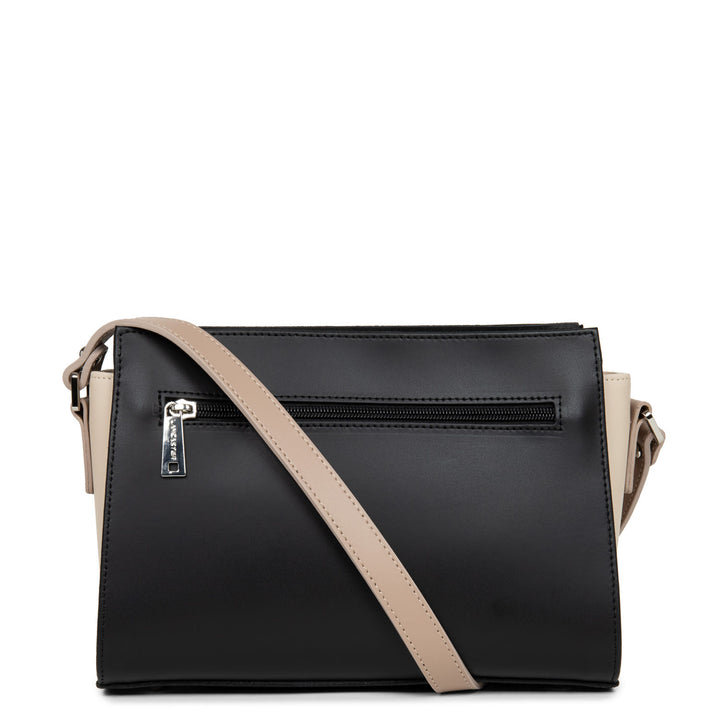 Lancaster Sac trotteur Zippée S Smooth 437-02 Noir - Nude Clair - Nude Foncé