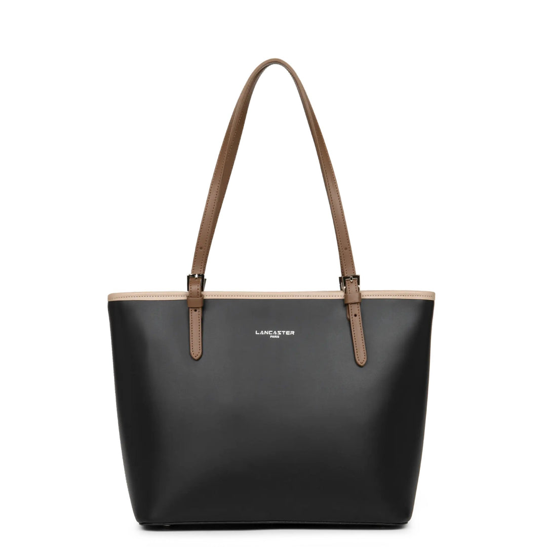 Lancaster Borsa Shopper Smooth Spalla M 437-07 Noir/Nude/Vison