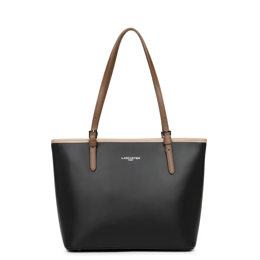 Lancaster Cabas / Shopping Noir-Nude-Vison Lucky Bag™