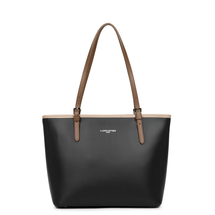 Lancaster Cabas / Shopping Noir-Nude-Vison Lucky Bag™