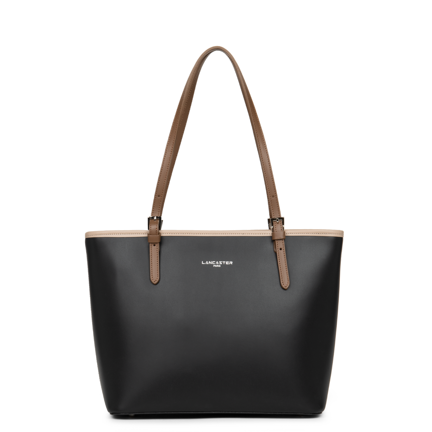 Lancaster Cabas / Shopping Noir-Nude-Vison Lucky Bag™