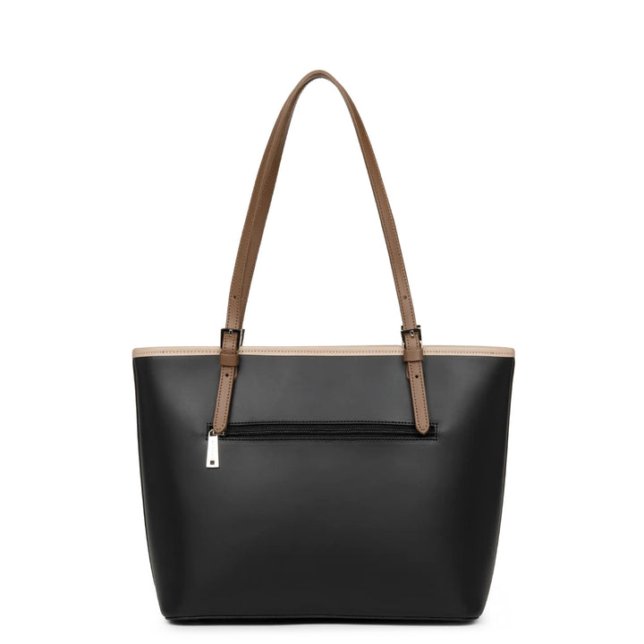 Lancaster Borsa Shopper Smooth Spalla M 437-07 Noir/Nude/Vison