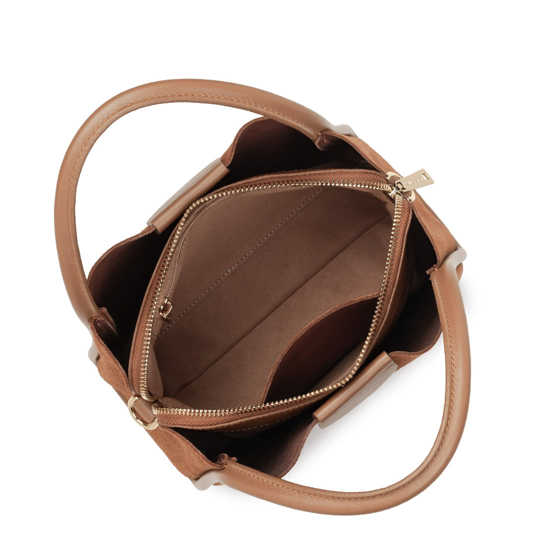 Lancaster Sac à main S Suède Ida 470-100 Moka