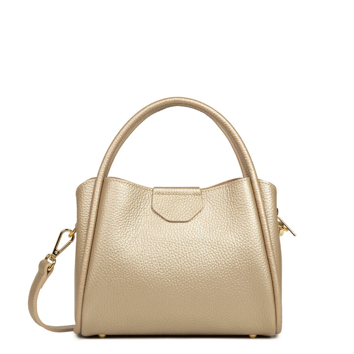 Lancaster Sac à main Aimantée S Ida Double 470-83 Or Pâle - In - Nude