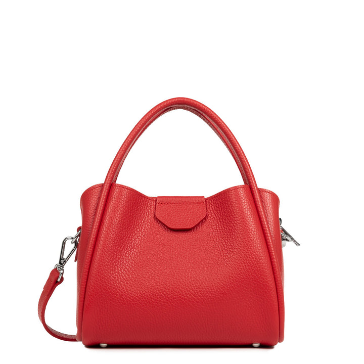 Lancaster Sac à main Aimantée S Ida Double 470-83 Rouge - In - Poudre