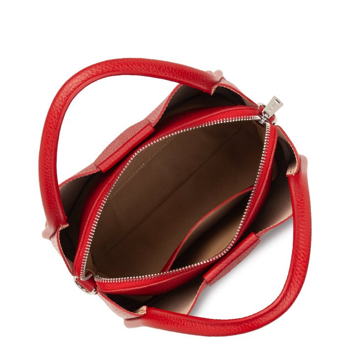 Lancaster Sac à main Aimantée S Ida Double 470-83 Rouge - In - Poudre