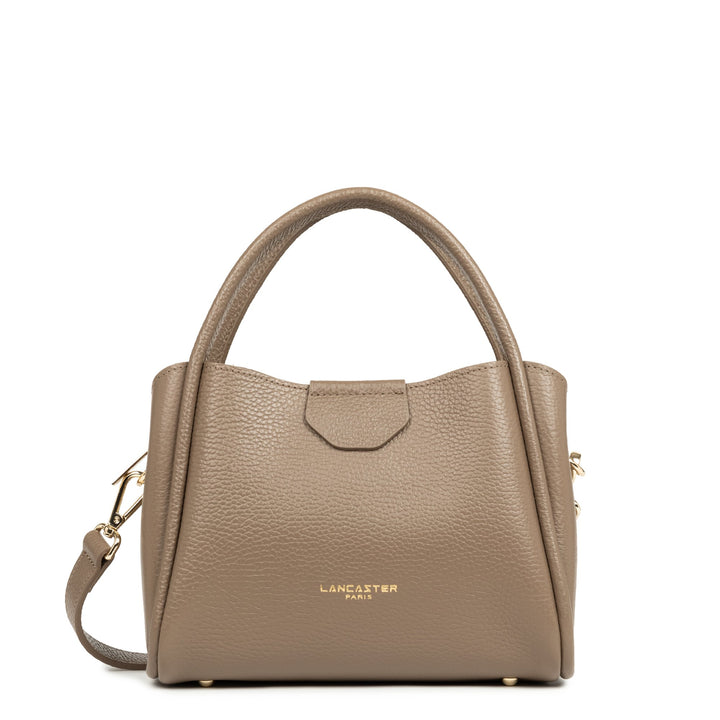 Lancaster Sac à main Aimantée S Ida Double 470-83 Taupe - In - Or