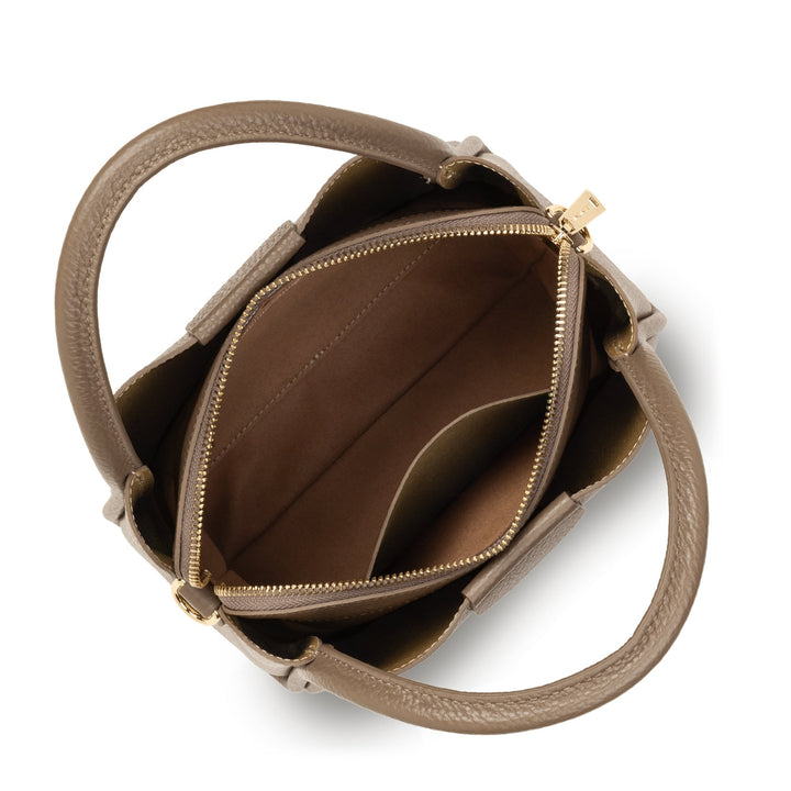 Lancaster Sac à main Aimantée S Ida Double 470-83 Taupe - In - Or