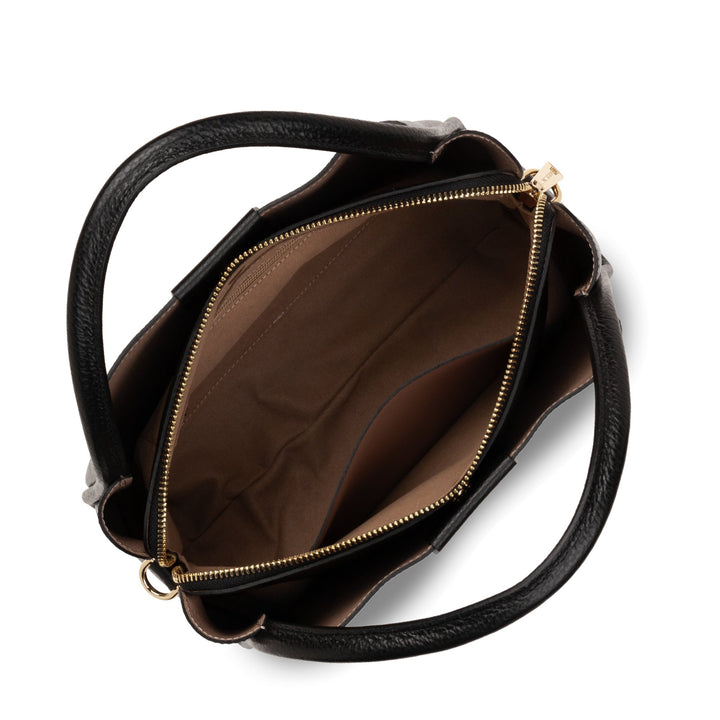 Lancaster Sac à main Aimantée M Ida Double 470-84 Noir - In - Nude