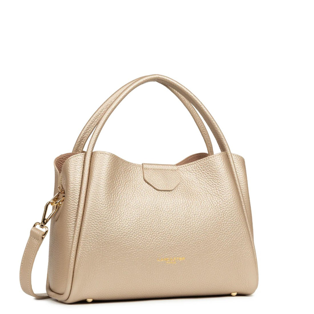 Lancaster Sac à main Aimantée M Ida Double Or pâle - In - Nude