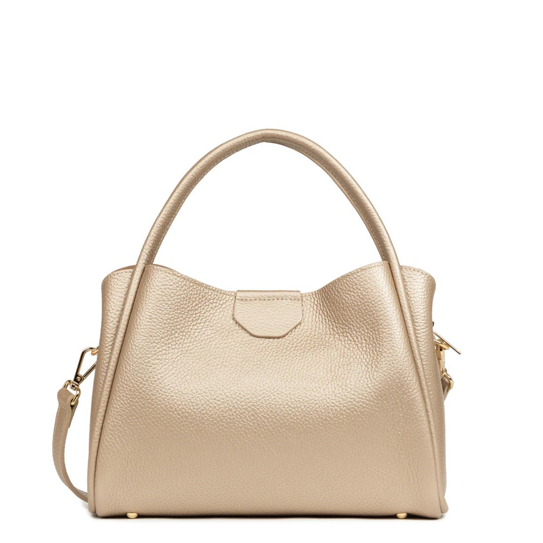 Lancaster Sac à main Aimantée M Ida Double Or pâle - In - Nude