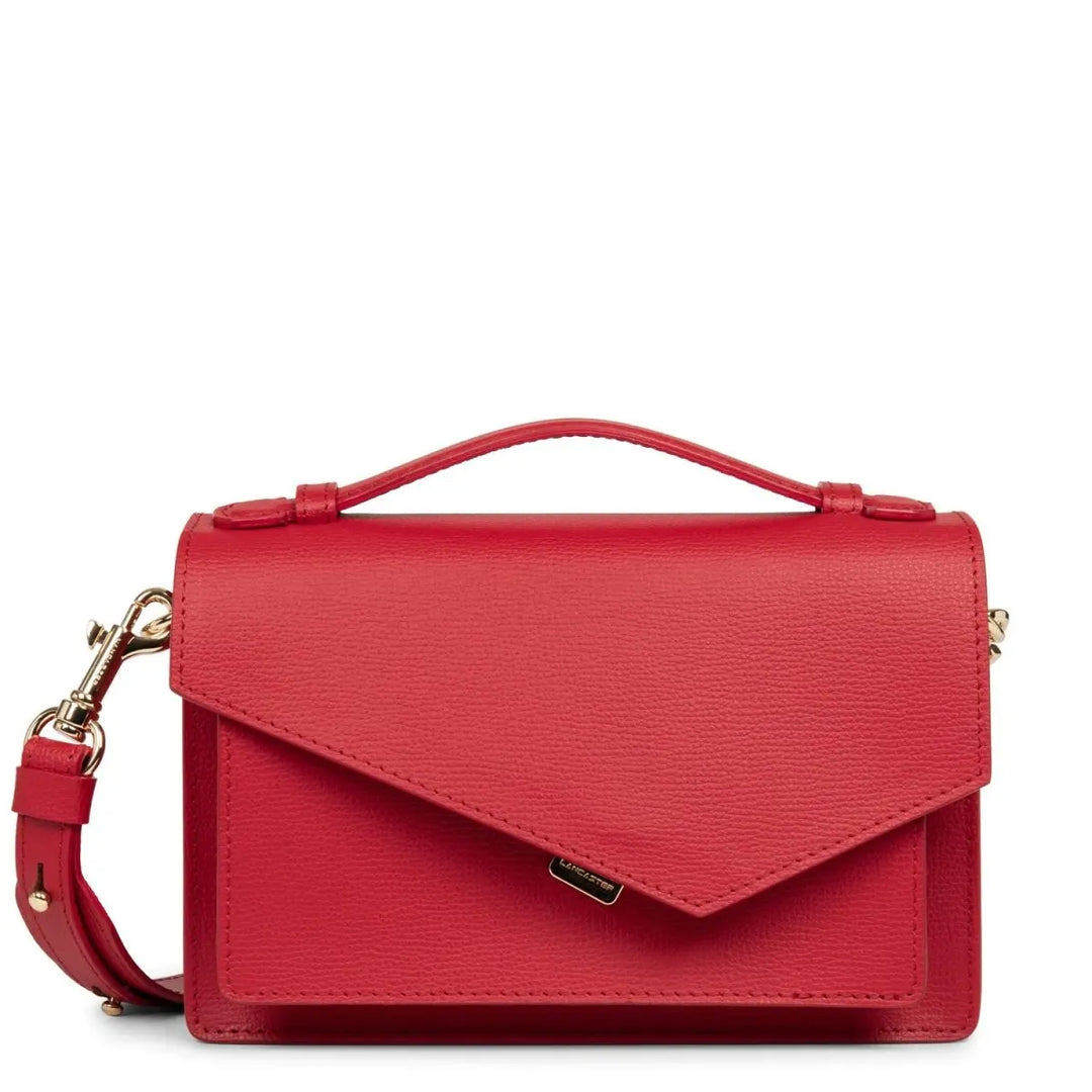 Handbag with flap and clasp Zoé Lancaster 480011 Red (Brisbane