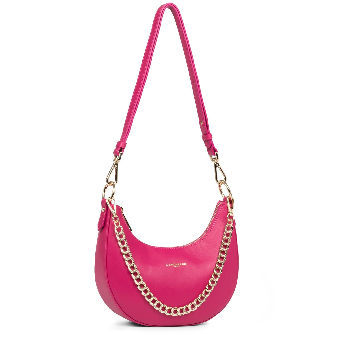 Sac besace Zippé Paris Aimy Lancaster 480-031 Fuxia
