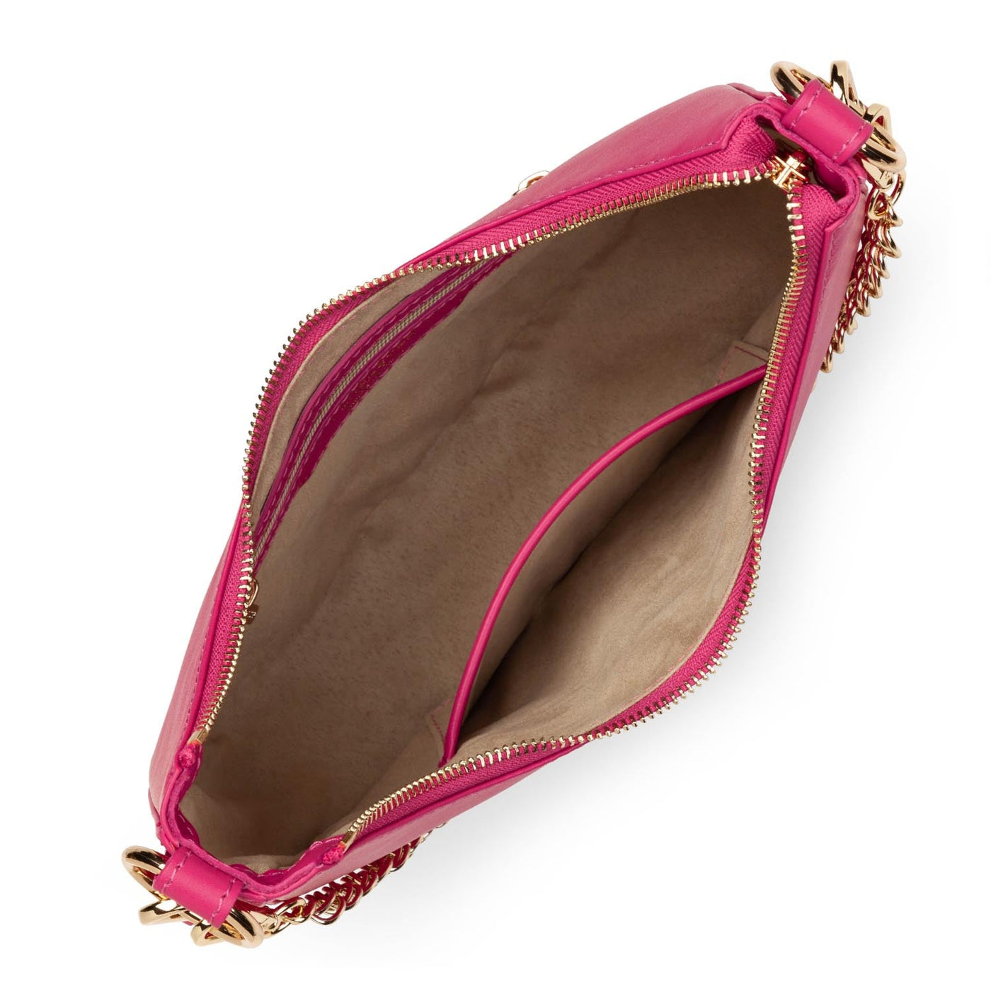 Sac besace Zippé Paris Aimy Lancaster 480-031 Fuxia