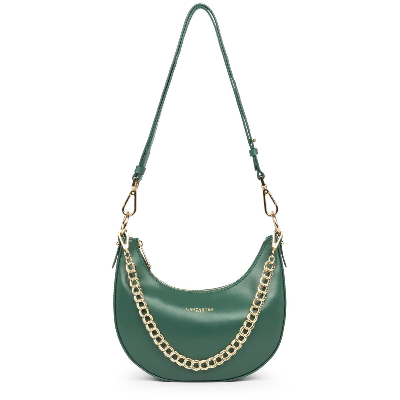 Sac besace Zippé Paris Aimy Lancaster 480-031 Vert foncé