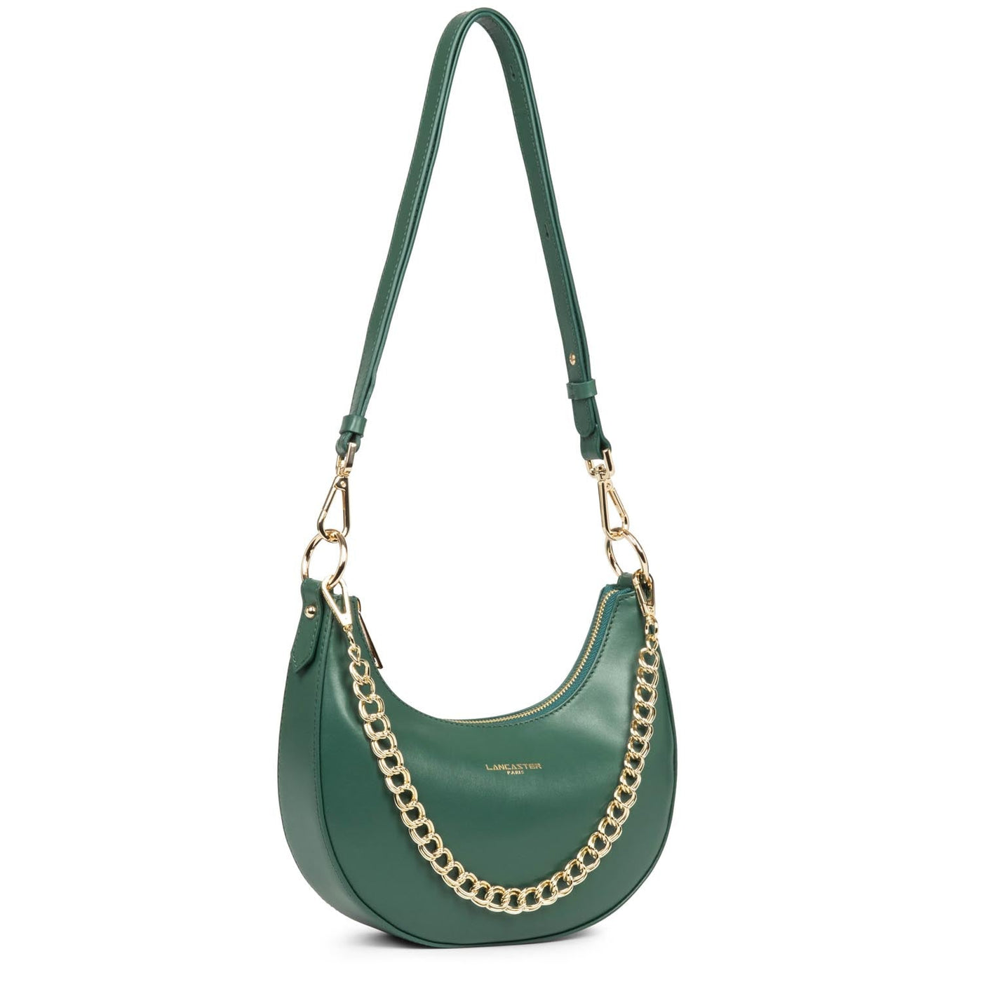Sac besace Zippé Paris Aimy Lancaster 480-031 Vert foncé