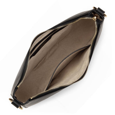 Sac besace Zippé M Paris Aimy Lancaster 480-032 Noir