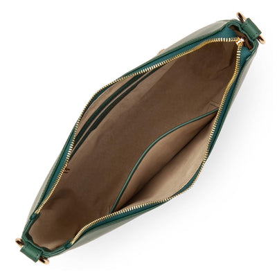 Sac besace Zippé Paris Aimy Lancaster 480-032 Vert foncé