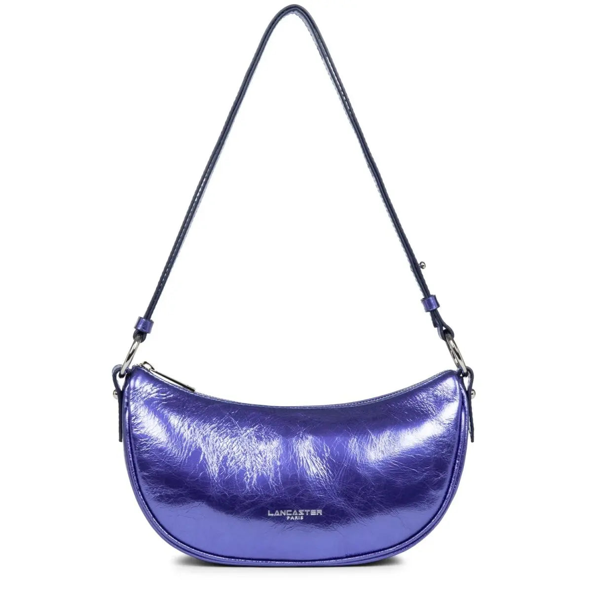 Sac demi lune Zippé Fashion FIrenze Lancaster 480-042 Bleu Irisé