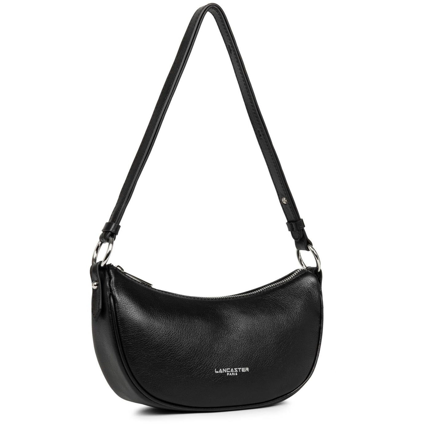 Sac demi lune Zippé Fashion FIrenze Lancaster 480-042 Noir