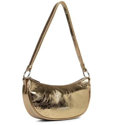 Sac demi lune Zippé Fashion FIrenze Lancaster 480-042 Or