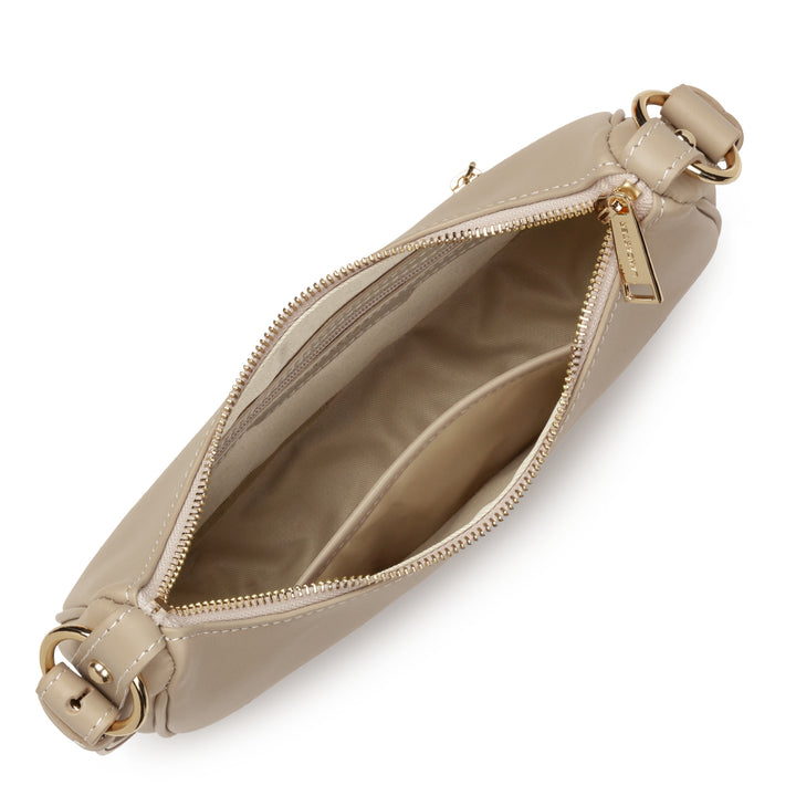 Lancaster Sac besace Zippé S Donna Aria 480-075 Beige Foncé