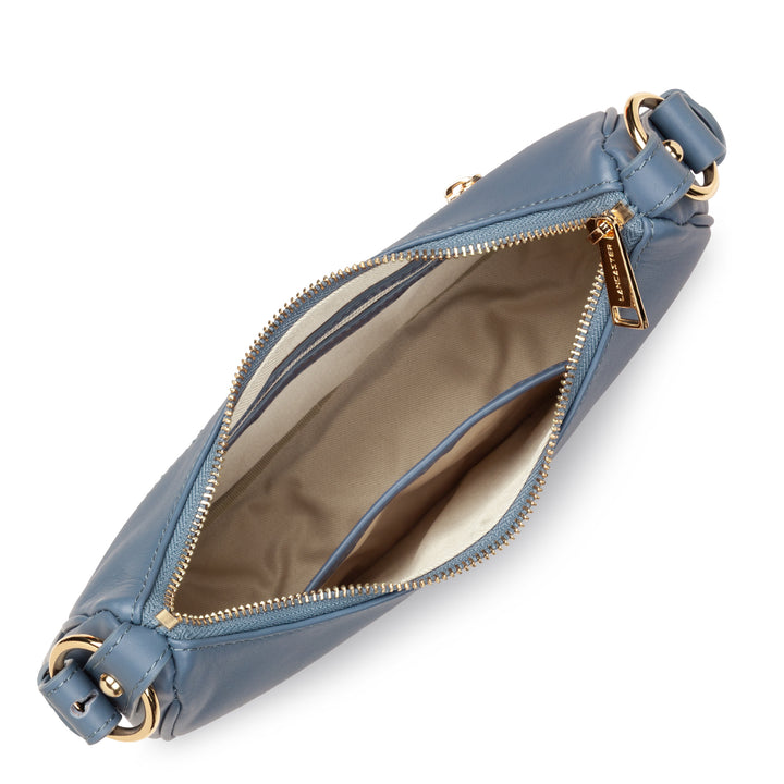 Lancaster Sac besace Zippé S Donna Aria 480-075 Bleu Jeans