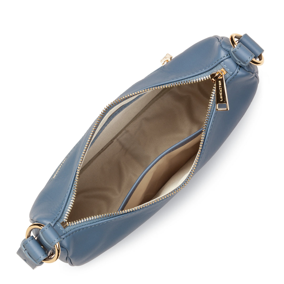 Lancaster Sac besace Zippé M Donna Aria 480-076 Bleu Jeans