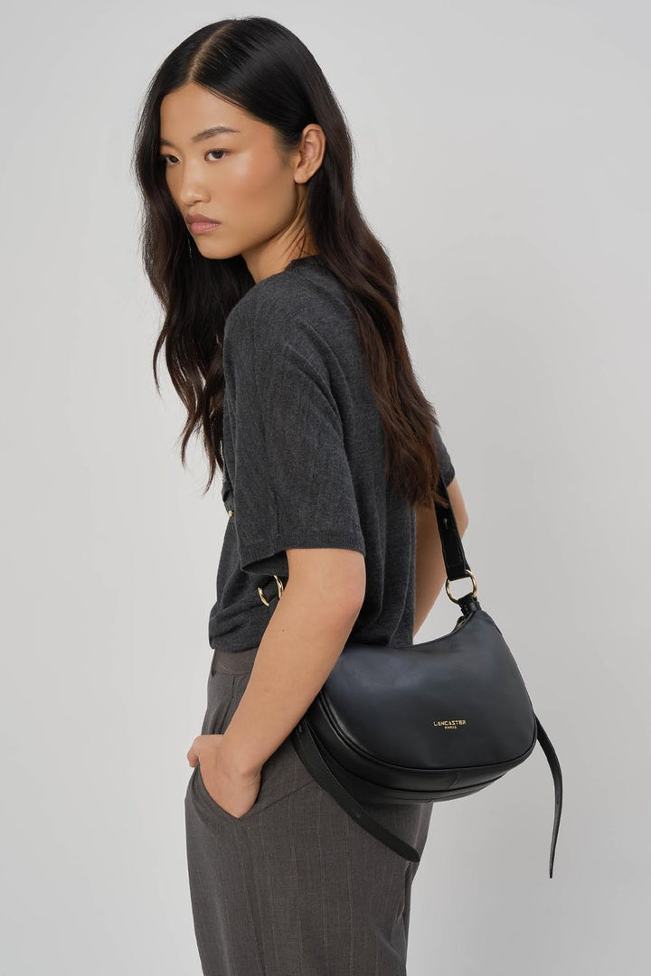 Lancaster Sac besace Zippé M Donna Aria 480-076 Noir