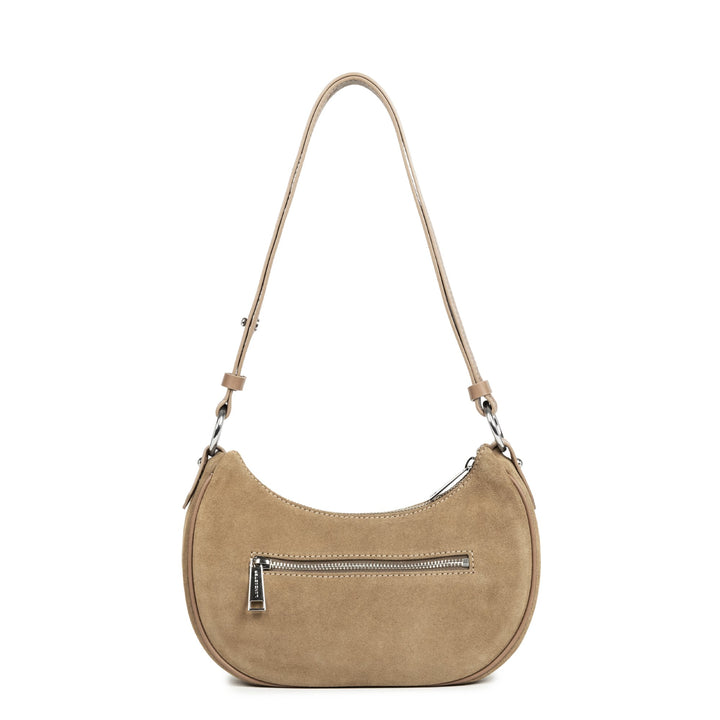Lancaster Sac besace Zippé S Suède 480-081 Sable