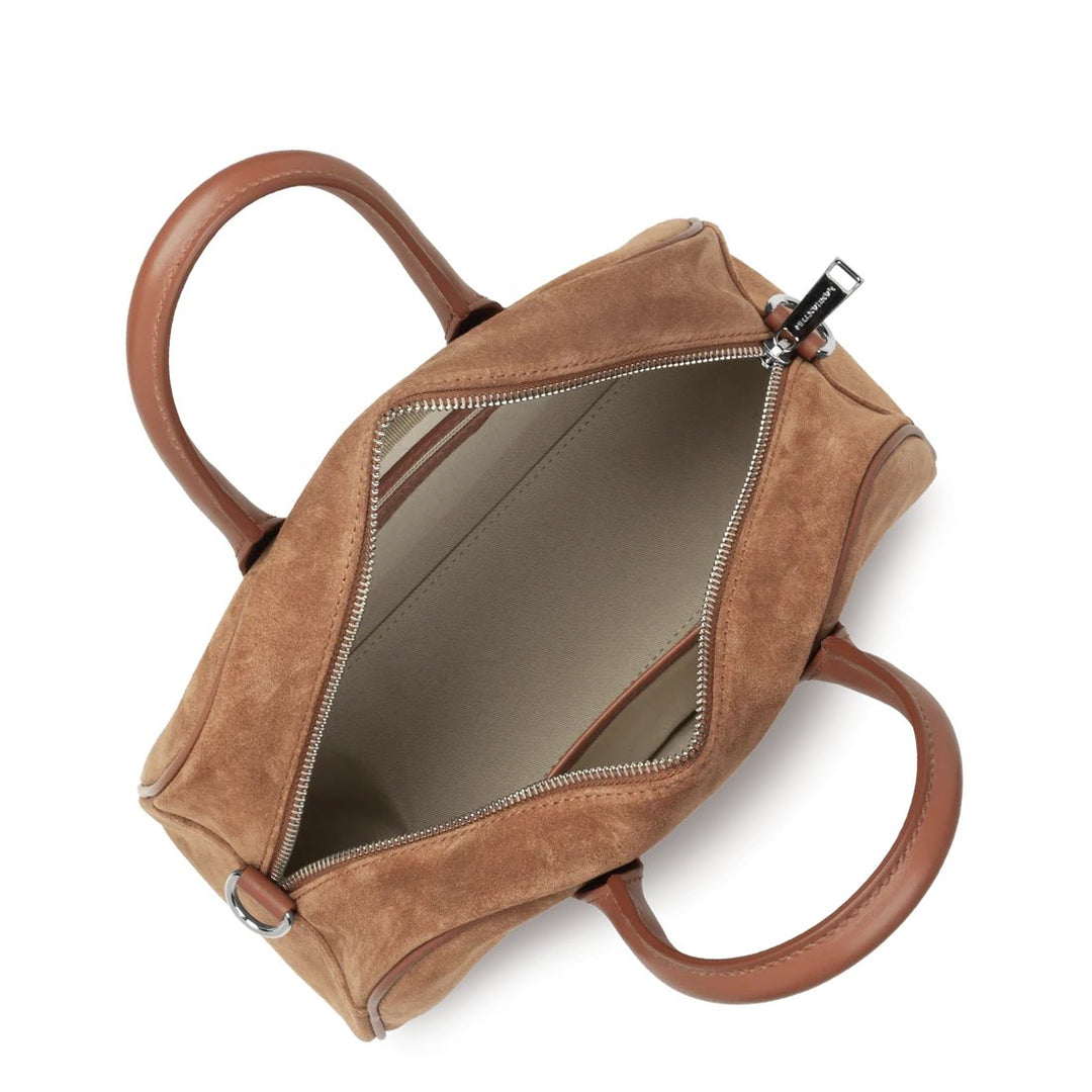 Lancaster Sac à main bowling Zippé M Suède 480-085 Camel