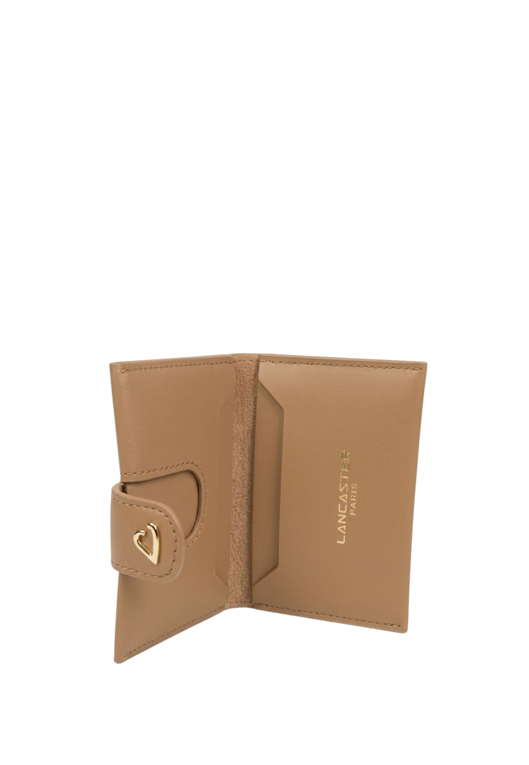 Lancaster Porte-cartes Avec Pression Paris Philos 131-070 Praline