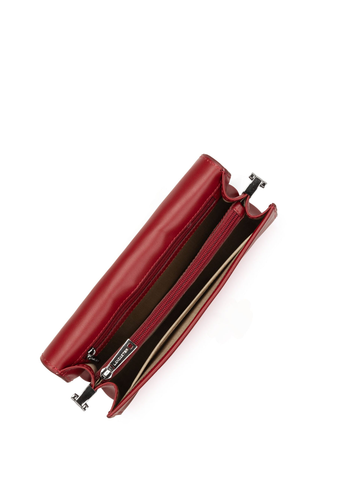 Lancaster Sac trotteur A rabat avec fermoir Paris Ily 531-017 Carmin