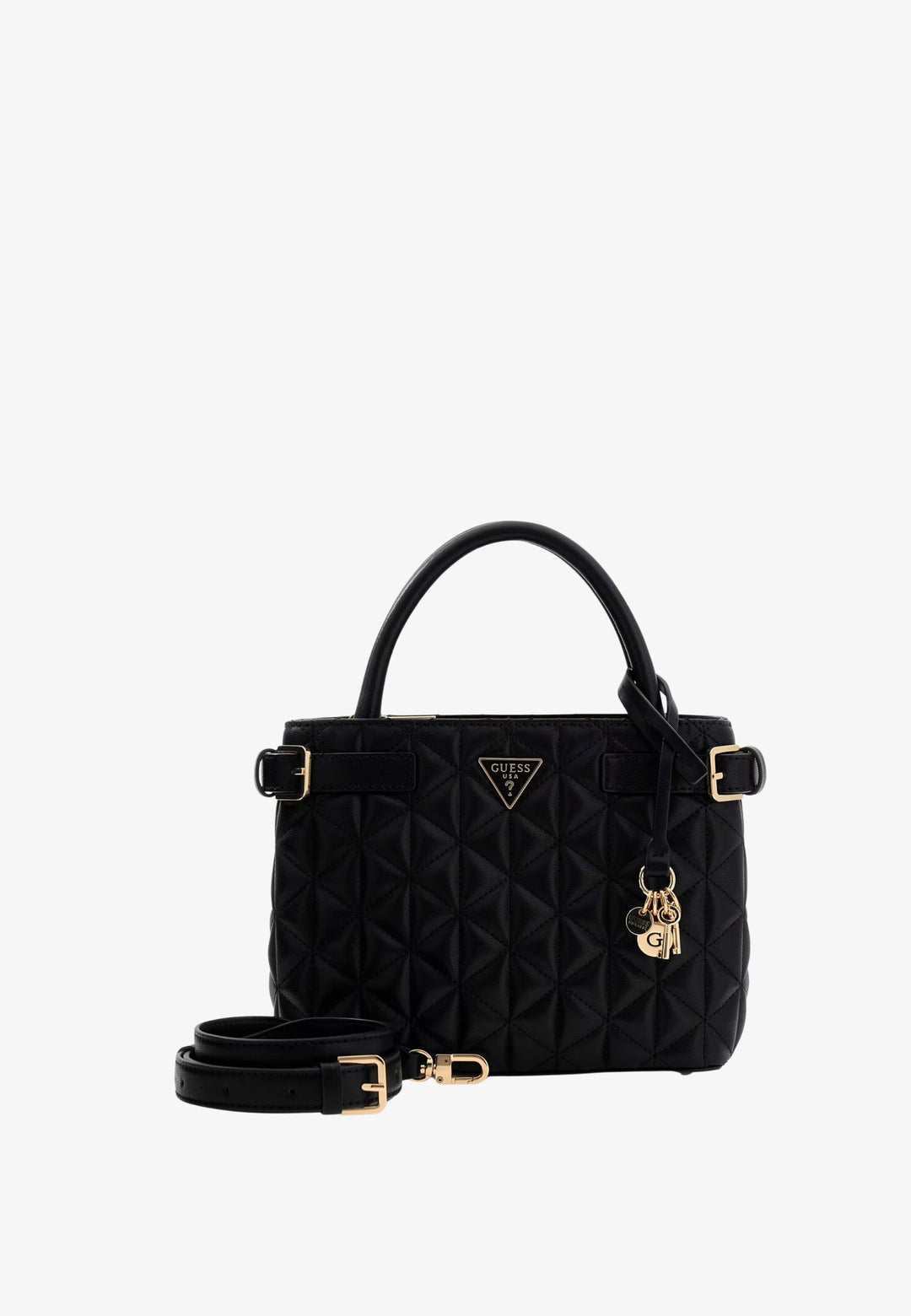 Guess Malas de mão Atabey Hobo Black QG988305