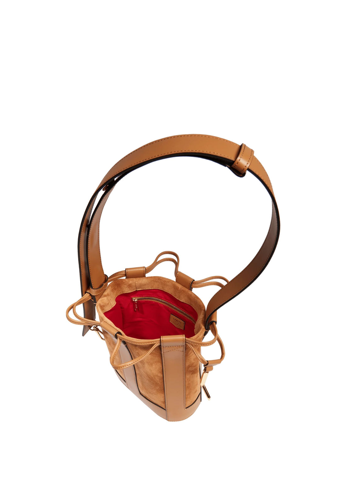 Lancel Borsa a secchiello S Donna Elles Cammello