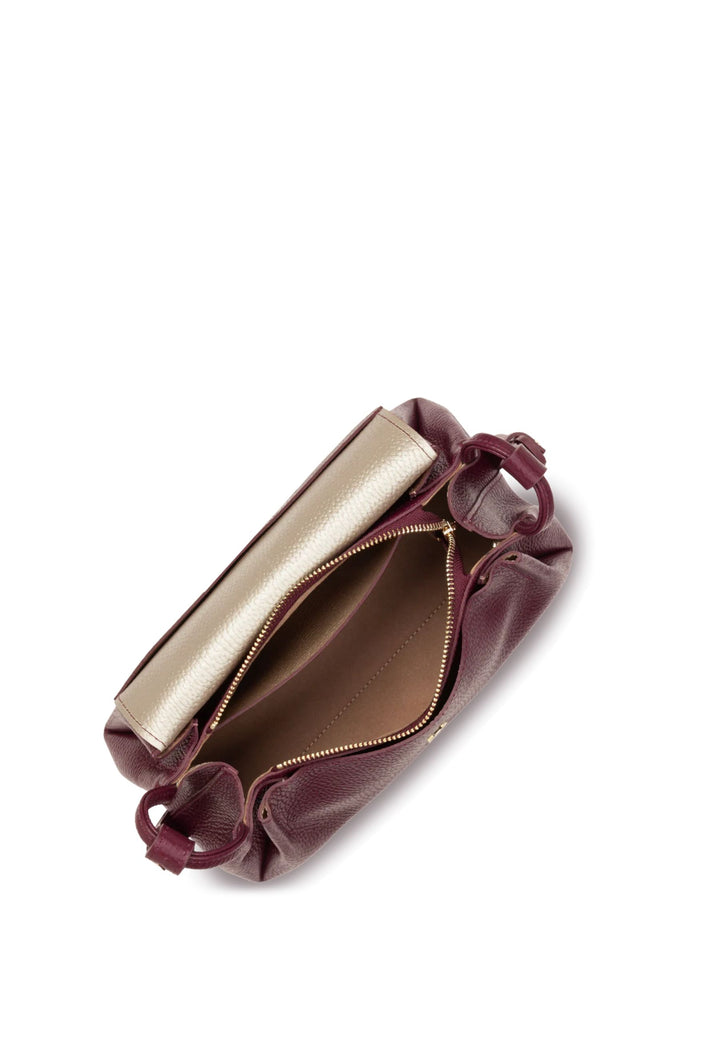 Lancaster Axelremsväska med magnetlock M Accordéon Double 470-88 Bordeaux - In - Champagne