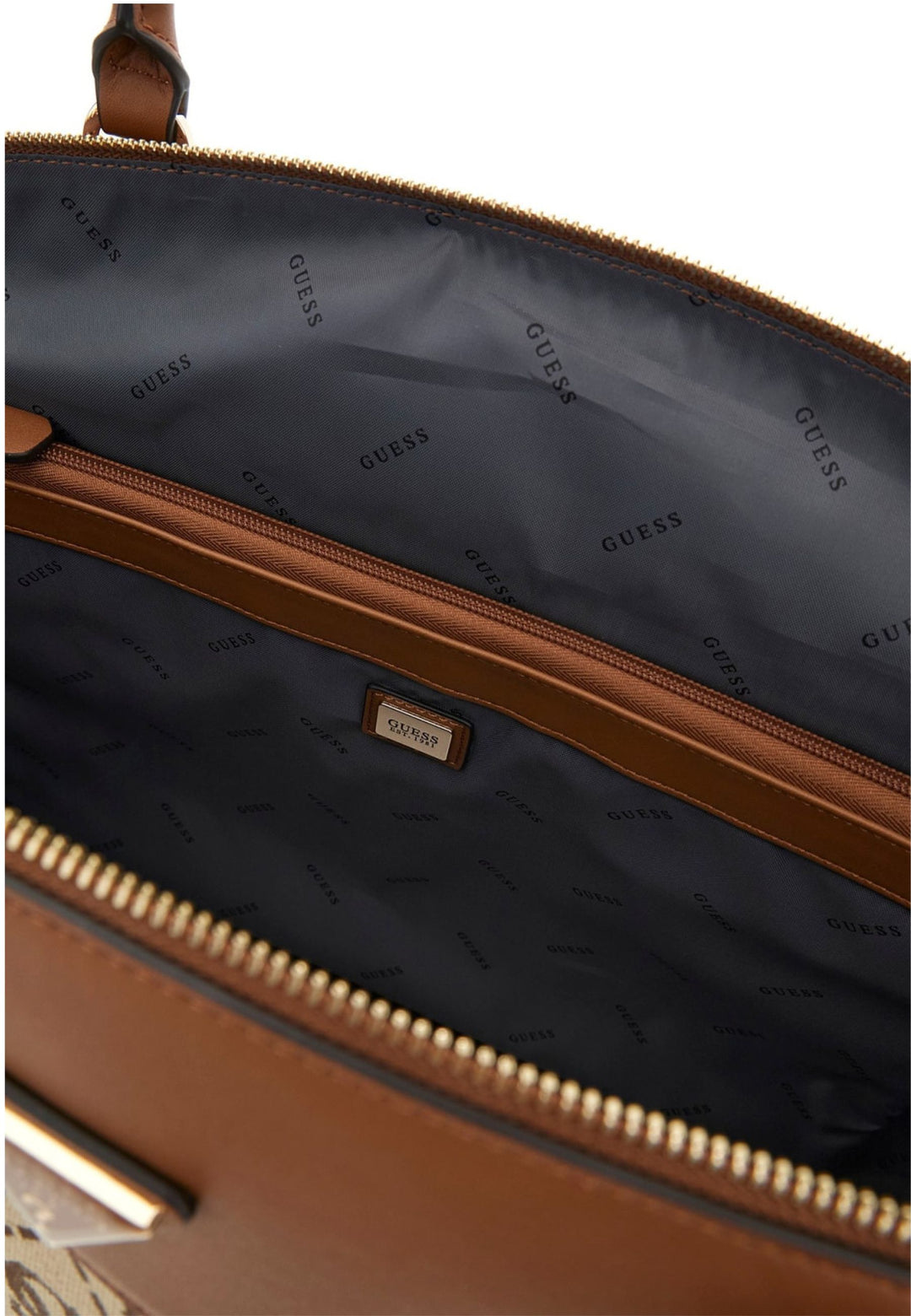 Guess Cabas Audrey Monogramme Cognac Logo