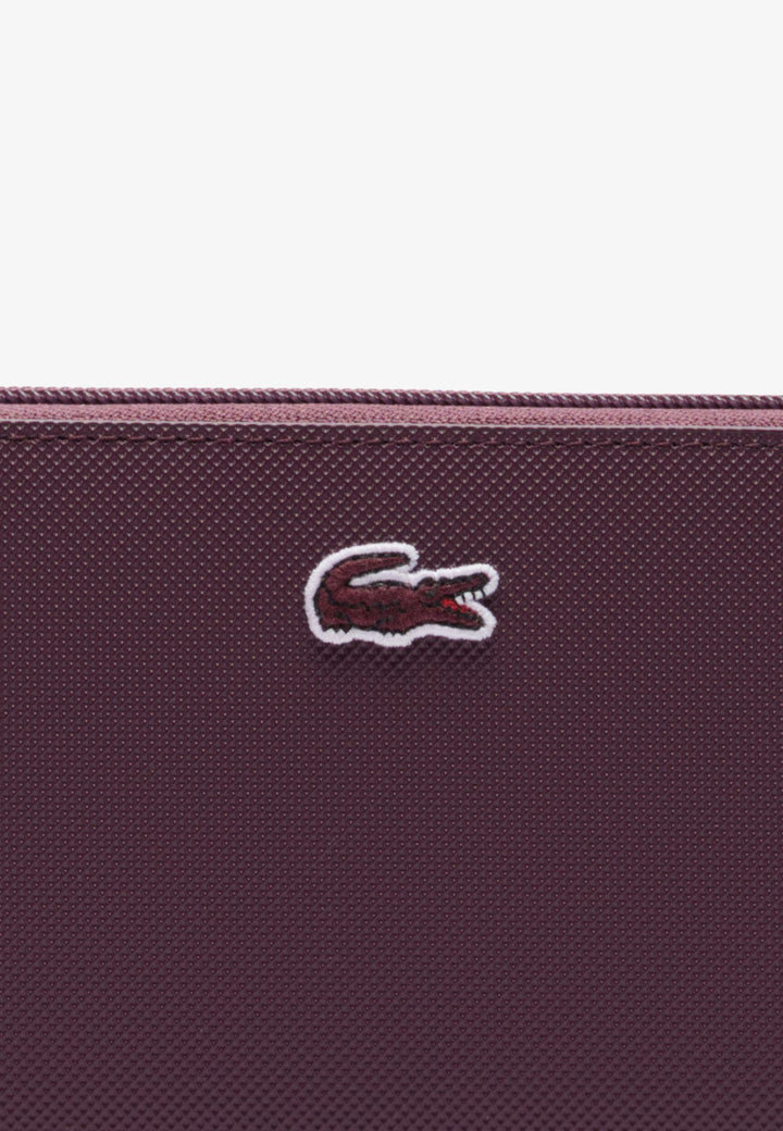 Grand portefeuille Lacoste zippé L.12.12 Concept NF2900PK Winetasting