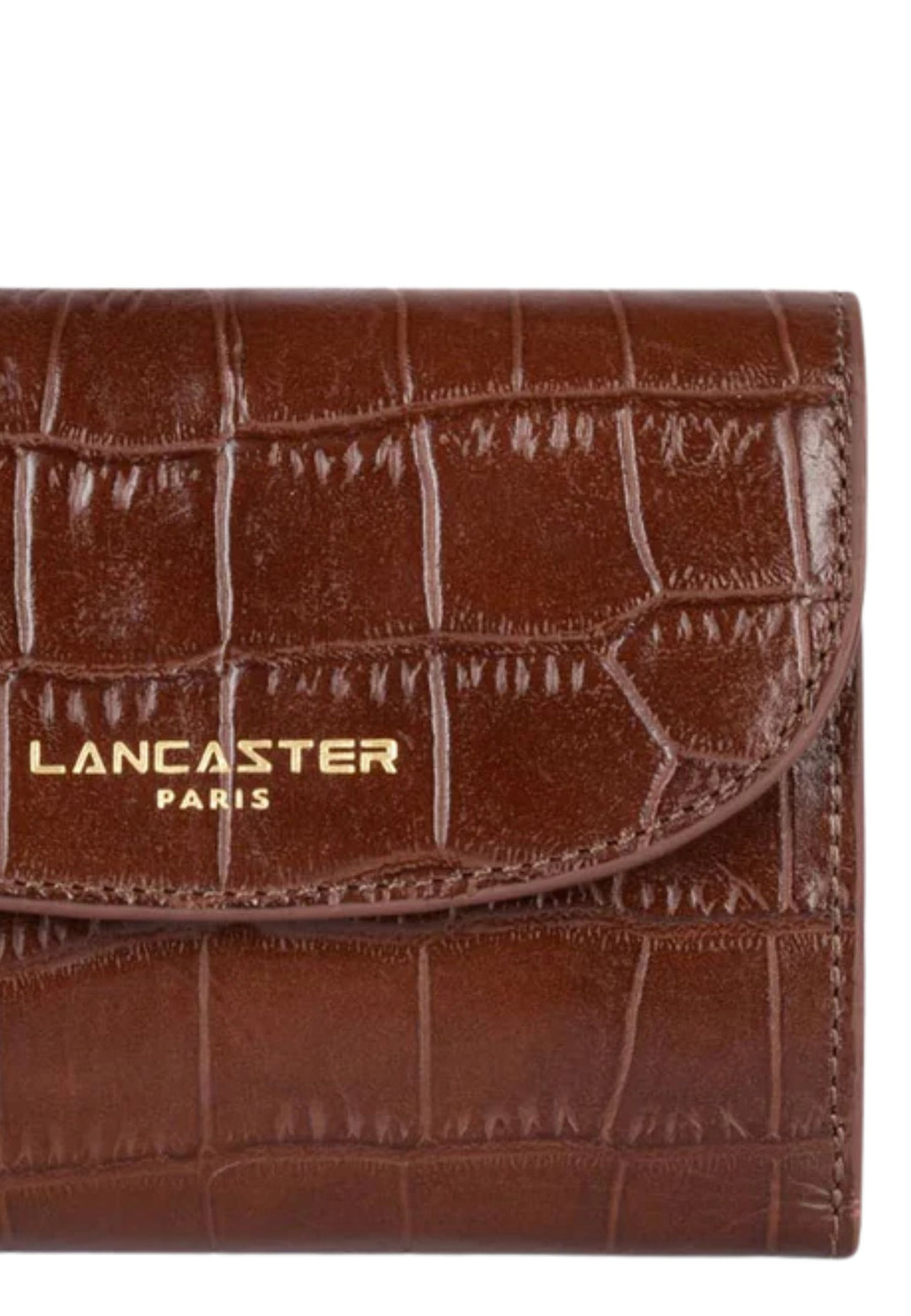 Lancaster Portefeuille dos à dos à rabat avec pression Exo 124-11 Châtaigne