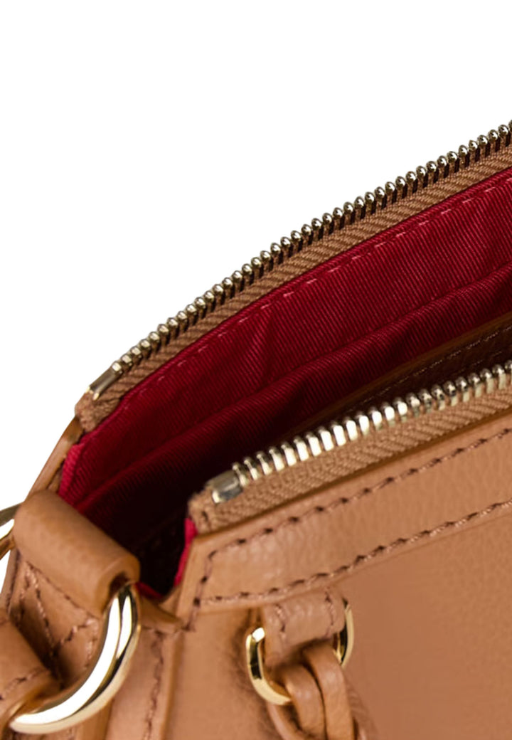 Lancel Faubourg Mini taška přes rameno Zipový Velbloudí