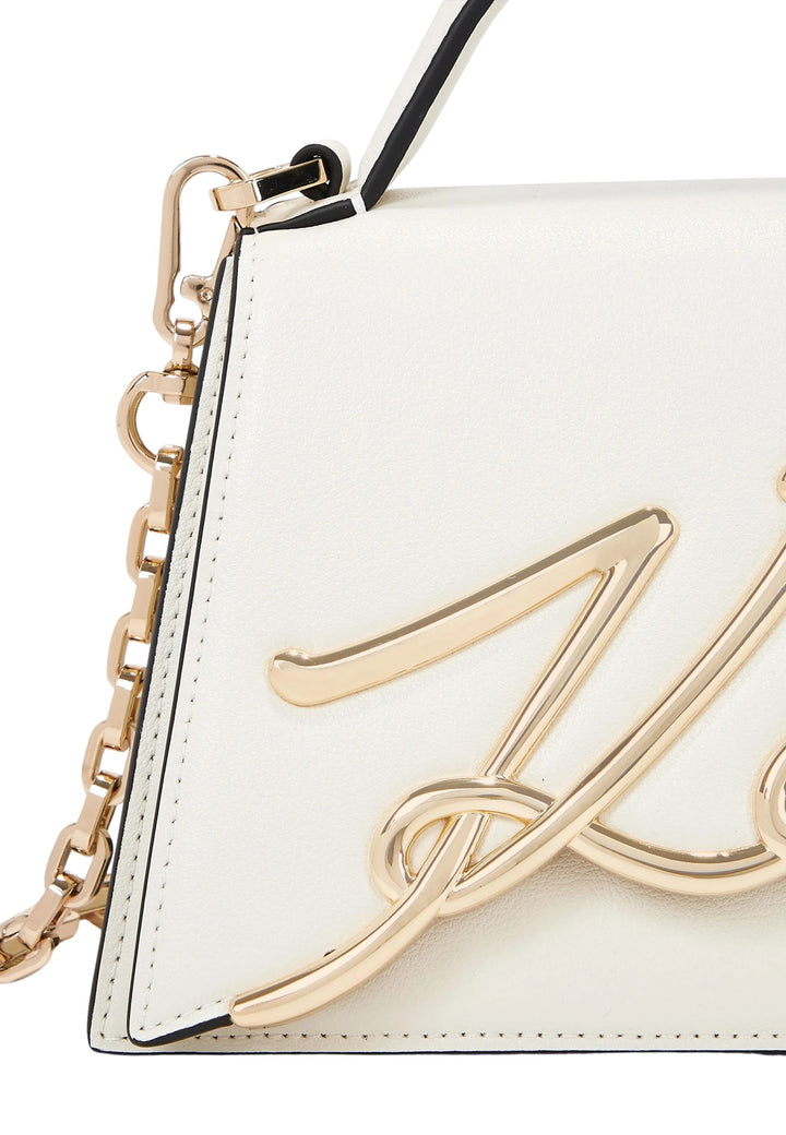 Karl Lagerfeld Shoulder Bag Essentials A1W30038 White
