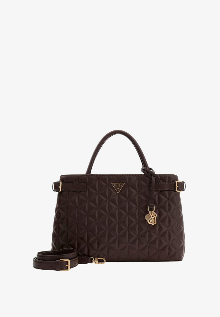 Borse a mano trapuntate Paisleigh Espresso Guess QG988306