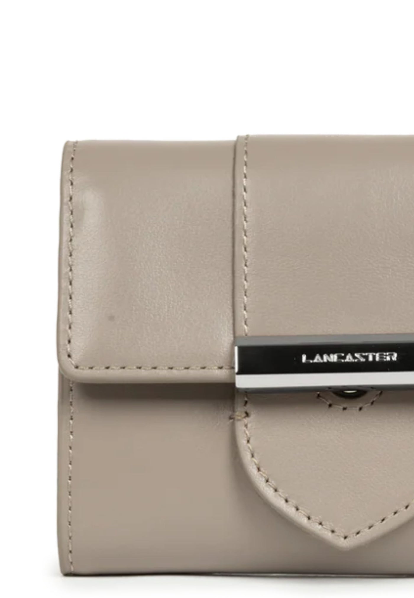 Lancaster Portefeuille A rabat avec fermoir Paris Ily 131-050 Galet Fonce