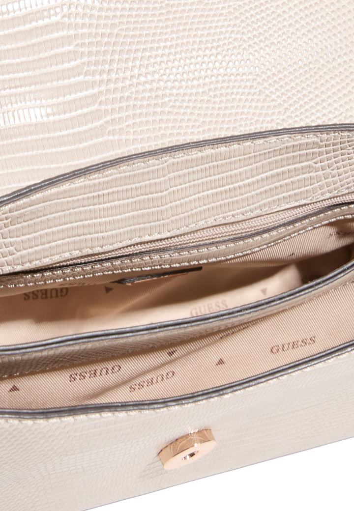 Guess Melinda Triple Comp Light Taupe Shoulder Bag KL993320