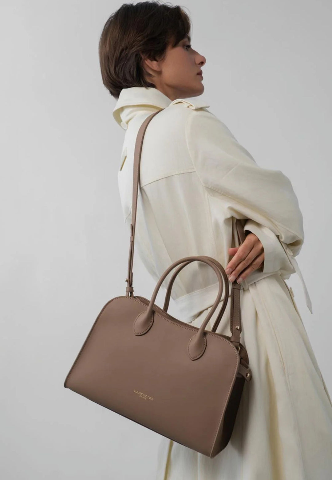 Lancaster Sac à main Zippé M Donna Hopper 531-121 Praline