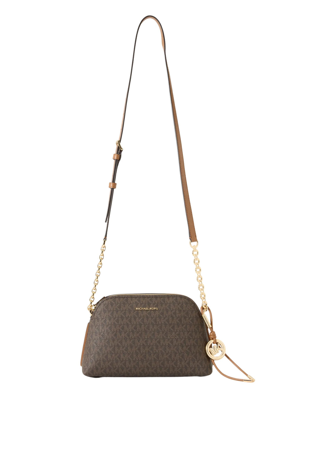 Michael Kors Skuldertaske Freddie Lille Dome Brun